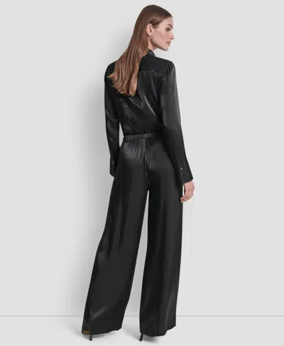 Dkny Women's Wide Leg Pants In Black