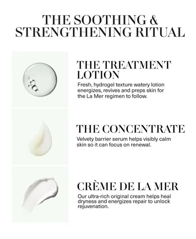 La Mer The Soothing Trio Gift Set In Transparent