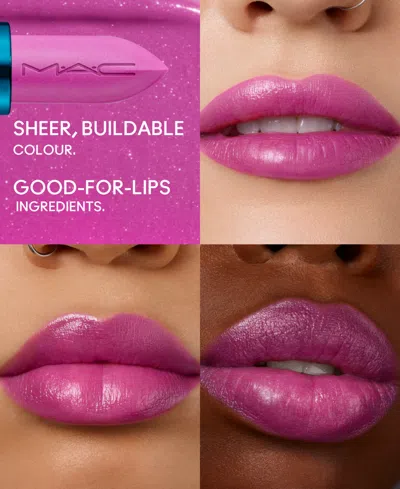 Mac X Disney Lustreglass Sheer-shine Minnie & Daisy Lipstick In Transparent