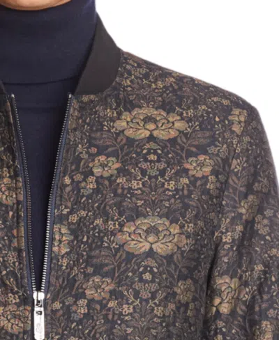 Paisley & Gray Men's Hyde Patterned Bomber Jacket In Black