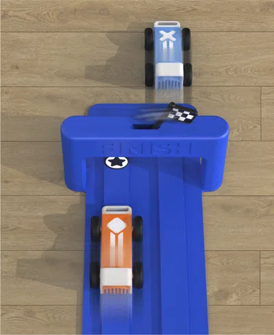 Geoffrey's Toy Box Downhill Derby Custom Racetrack Set In Transparent