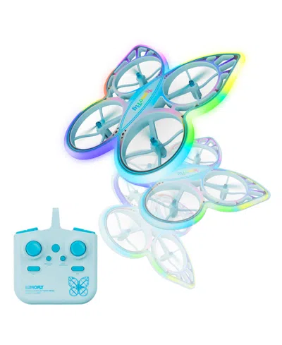 Sharper Image Lumofly Glowing Butterfly Stunt Drone In Blue