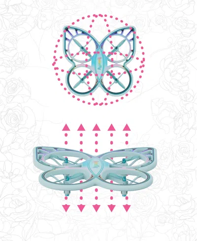 Sharper Image Lumofly Glowing Butterfly Stunt Drone In Blue