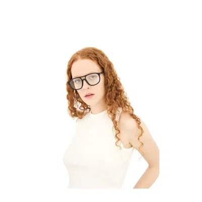 Retrosuperfuture Geometric Frame Plain Mirror In Black