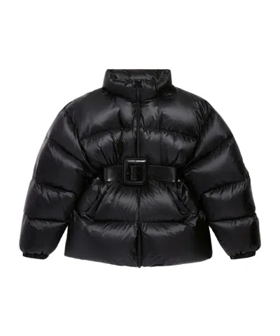 Balenciaga Coats Black In Black