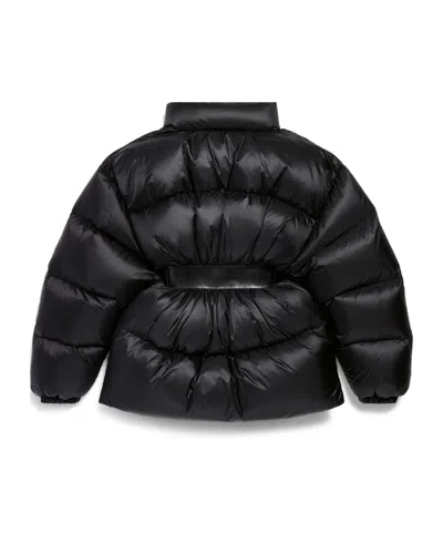 Balenciaga Coats Black In Black