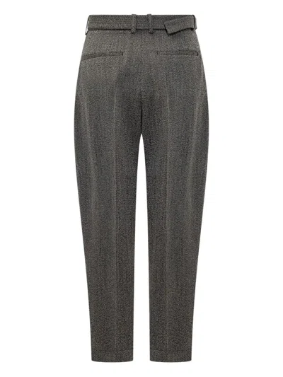 Studio Nicholson Belted Pants Featuring Pleated Design In Gray