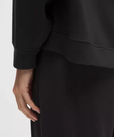 Lululemon Becalm Oversized Boatneck Long-sleeve Shirt In Black