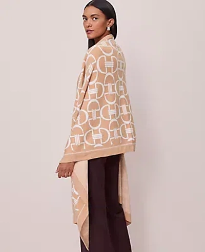 Ann Taylor Wrap Poncho In Brown