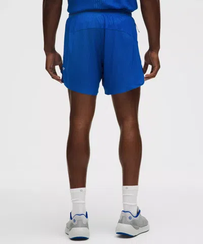 Lululemon Fast And Free Airflow Running Short 6” In Blue