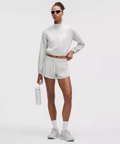 Lululemon Fast And Free Airflow Mid-rise Running Short 3” In White