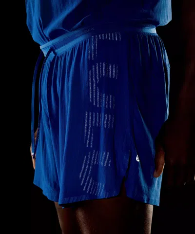 Lululemon Fast And Free Airflow Running Short 6” In Blue