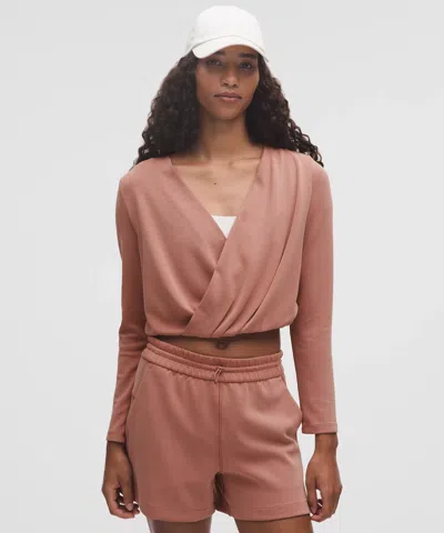 Lululemon Lightweight Softstreme Wrap-front Top In Pink