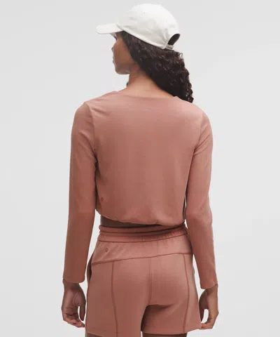 Lululemon Lightweight Softstreme Wrap-front Top In Pink