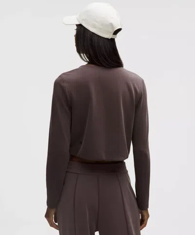 Lululemon Lightweight Softstreme Wrap-front Top In Purple