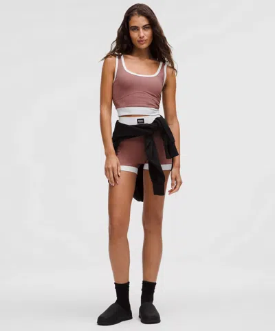 Lululemon Ribbed Nulu Cropped Tank Top In Multi