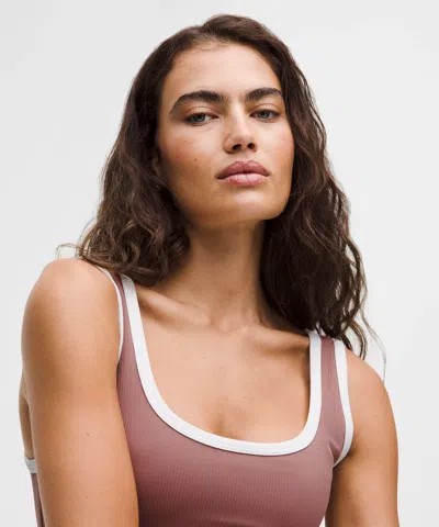 Lululemon Ribbed Nulu Cropped Tank Top In Multi