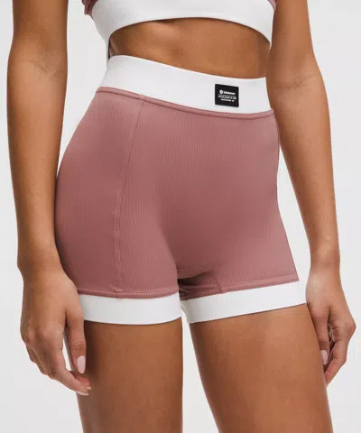Lululemon Ribbed Nulu High-rise Short 3.5" In Multi