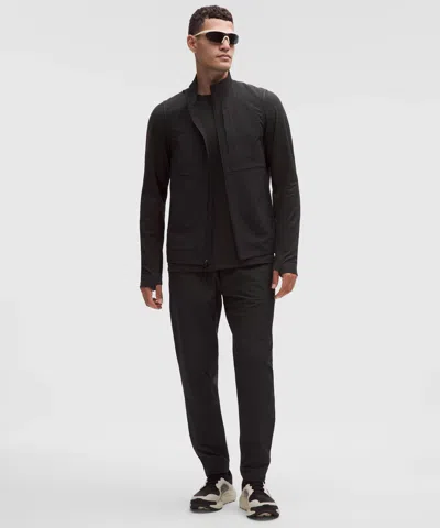 Lululemon Rulu Fleece Crewneck Long-sleeve Shirt In Black
