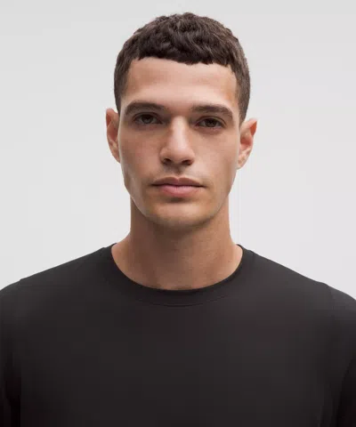 Lululemon Rulu Fleece Crewneck Long-sleeve Shirt In Black