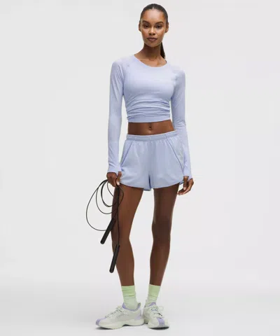 Lululemon Swiftly Mid-rise Short 3" In Blue
