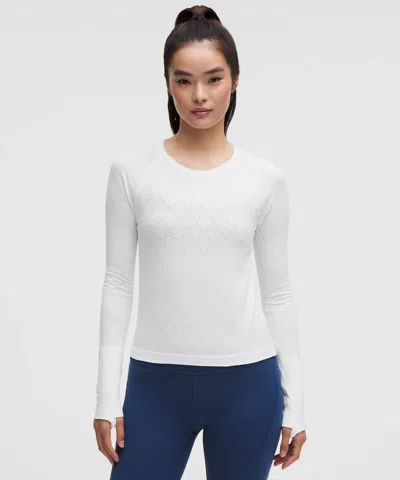 Lululemon Swiftly Tech Long-sleeve Shirt 2.0 In White
