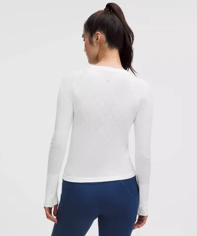 Lululemon Swiftly Tech Long-sleeve Shirt 2.0 In White