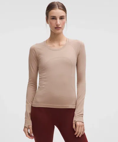 Lululemon Swiftly Tech Long-sleeve Shirt 2.0 In Neutral
