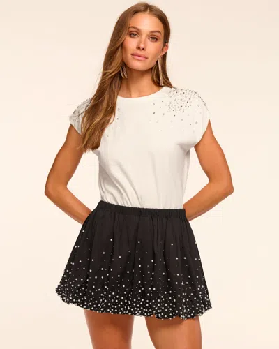 Ramy Brook Amelia Embellished Cap-sleeve Blouse In White