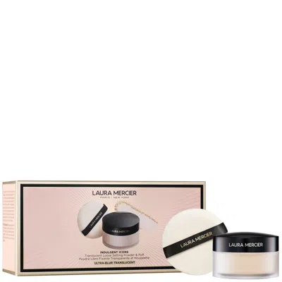 Laura Mercier Indulgent Icons Ultra-blur Translucent Loose Setting Powder And Puff Set 20g