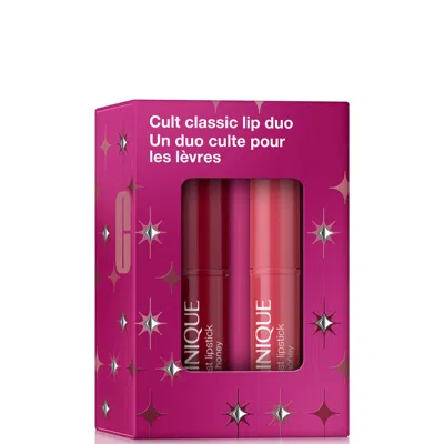 Clinique Mini Cult Classic Pink & Black Honey Lip Gift Set 0.04 oz In Multi