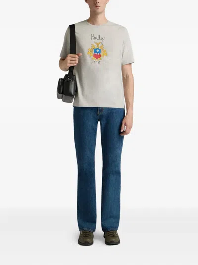 Bally Graphic-print T-shirt In Gray