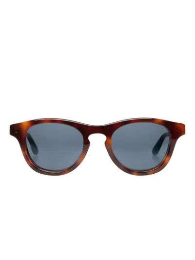 Bally Dieter Round-frame Sunglasses In Brown