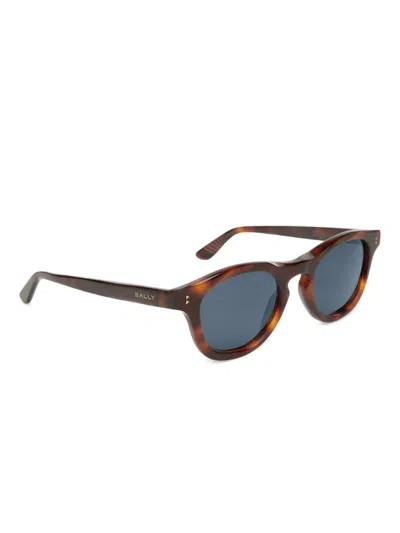 Bally Dieter Round-frame Sunglasses In Brown