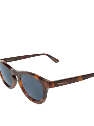 Bally Dieter Round-frame Sunglasses In Brown