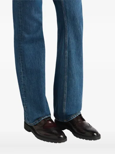 Bally Eduard Brogue Leather Derby Shoes In Brown