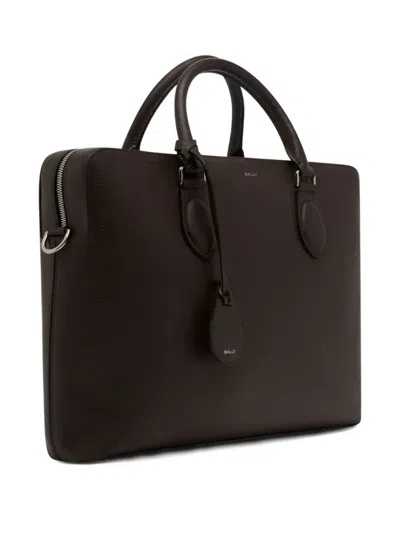 Bally Capitol Briefcase In Brown
