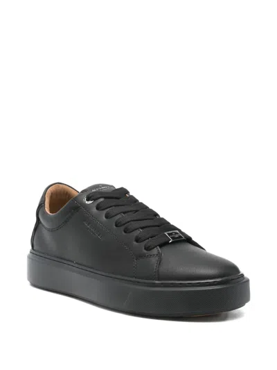 Alexander Smith Leather Sneakers In Black