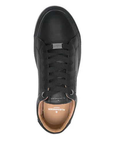 Alexander Smith Leather Sneakers In Black