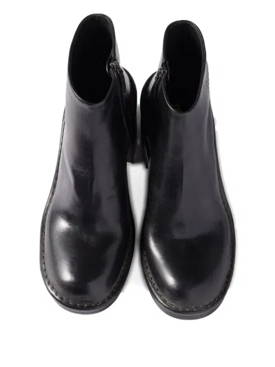 Miu Miu 70mm Leather Ankle Boots In Black