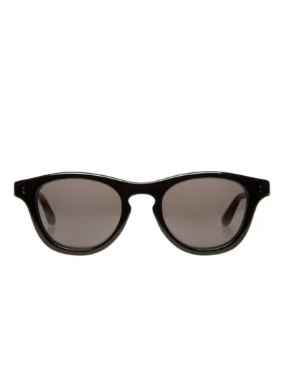 Bally Dieter Round-frame Sunglasses In Black