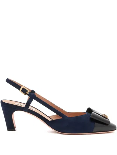 Bally 55m B-bow Slingback Pumps In Blue