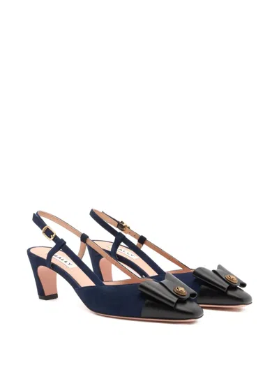 Bally 55m B-bow Slingback Pumps In Blue