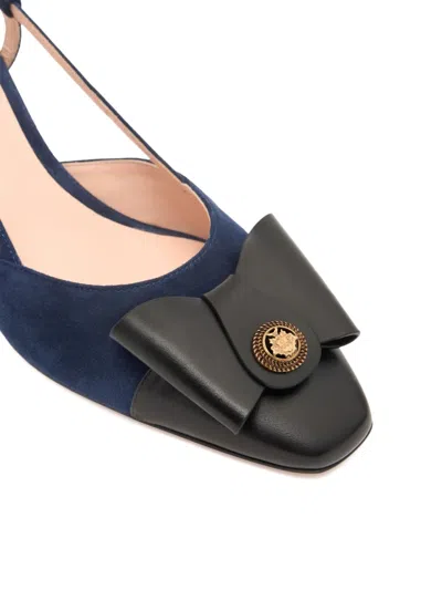Bally 55m B-bow Slingback Pumps In Blue