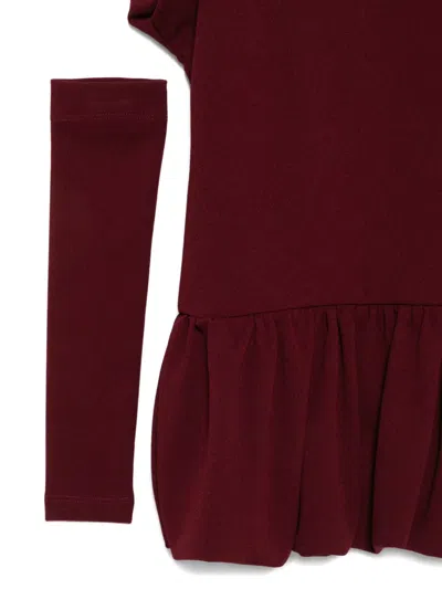 Miss Grant Ruflled Dress In Red