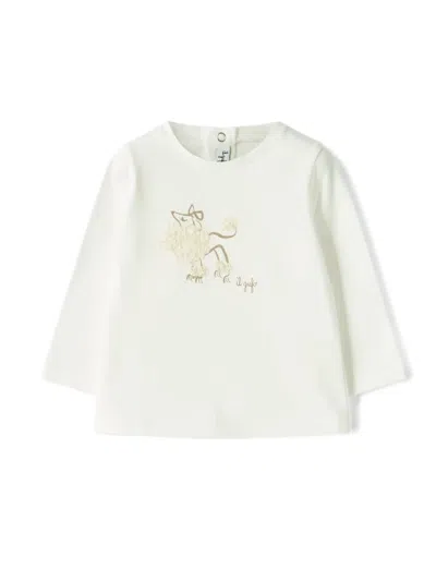 Il Gufo Printed T-shirt In White