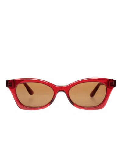 Bally Sue Cat-eye Sunglasses In Red