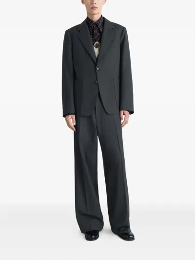 Lemaire Tailored Wool Blazer In Black
