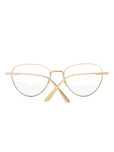 Khaite Oval-frame Glasses In Brown