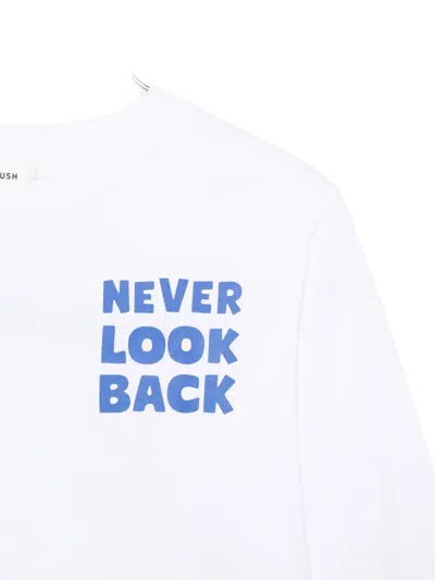 Billieblush Graphic-print Long Sleeves T-shirt In White